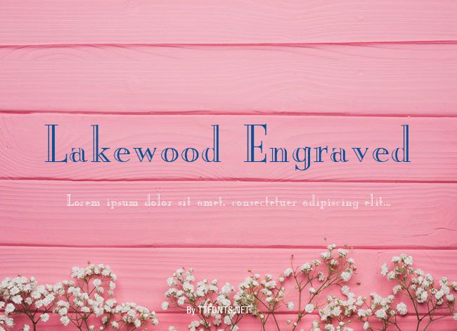 Lakewood Engraved example